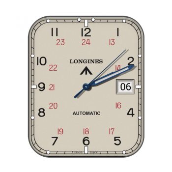 LONGINFS浪琴米白简约双数字时间表盘.clock