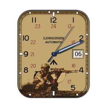 LONGINFS浪琴土黄高原狙击手简单表盘.clock