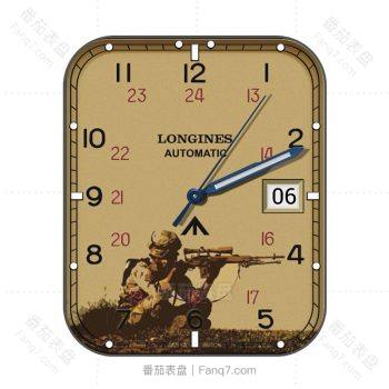 LONGINFS浪琴土黄高原狙击手简单表盘.clock