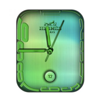 hermes爱马仕绿色表盘.clock