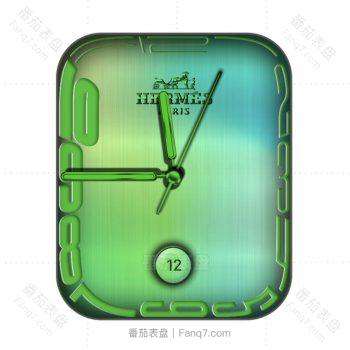 hermes爱马仕绿色表盘.clock