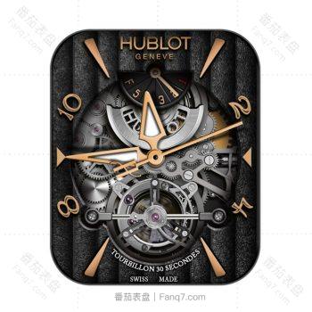 HUBLTO宇舶黑底印花机械三盘表盘.clock