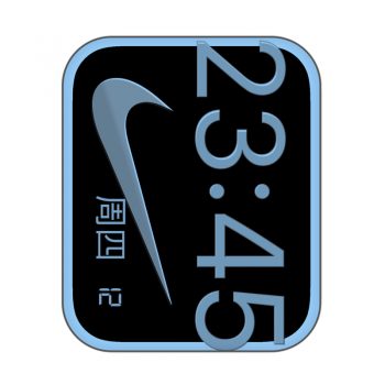 Nike BigTime Landscape Sky Blue耐克简约蓝色表盘.clock