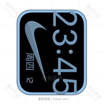 Nike BigTime Landscape Sky Blue耐克简约蓝色表盘.clock