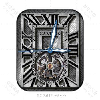 卡地亚CARTIER2黑色炫酷机械表盘.clock