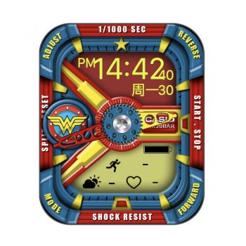 casio卡西欧G-shock Custom 高级红蓝视觉冲击表盘.clock