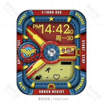 casio卡西欧G-shock Custom 高级红蓝视觉冲击表盘.clock