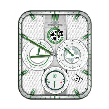 BREITLING百年灵绿色三盘足球俱乐部表盘.clock