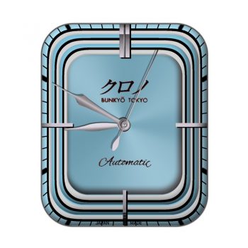 BUNKYO TOKYO小日本环中带环堆叠蓝色款表盘.clock