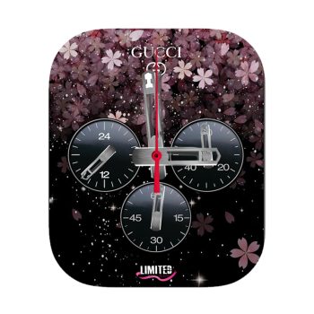Gucci 古驰粉色花瓣渐变表盘.clock