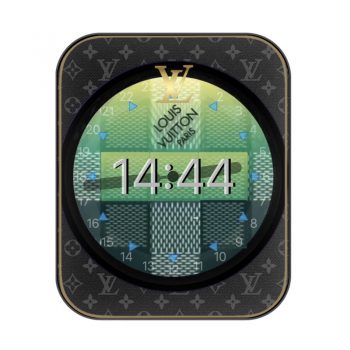 None 369LOUIS VUITTON路易斯威登lv彩色几何图形转圈动态黑色表盘.clock