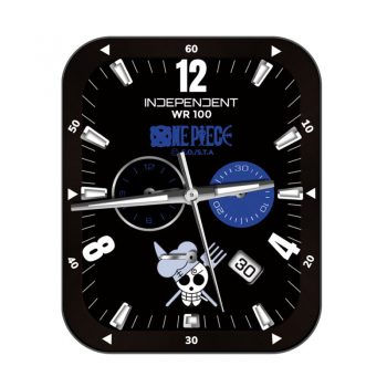 ndependent英迪派黑色底三盘骷髅表盘.clock