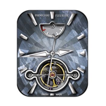 帕玛强尼（PARMIGIANI）浅蓝几何重力飞拓表盘.clock