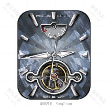 帕玛强尼(PARMIGIANI)浅蓝几何重力飞拓表盘.clock