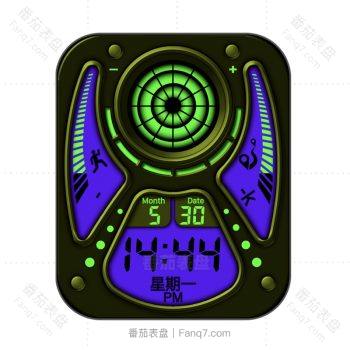 RLMade 120 3视觉冲击紫绿黑表盘.clock