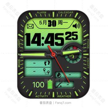 RLMade 123黑底绿色表盘.clock