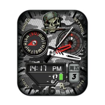 RLMade 124双盘骷髅表盘.clock