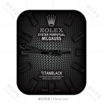 ROLEX劳力士黑色编织表盘.clock