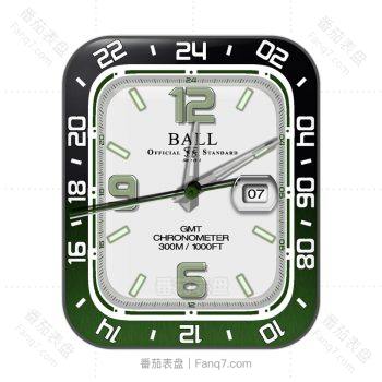 Ball波尔墨绿黑四向普通表盘.clock