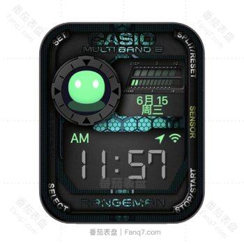 CASIO卡西欧酷黑小精灵球电子数字表盘.clock