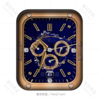 萝亚克朗Royal Gold 2皇家蓝色高级表盘.clock