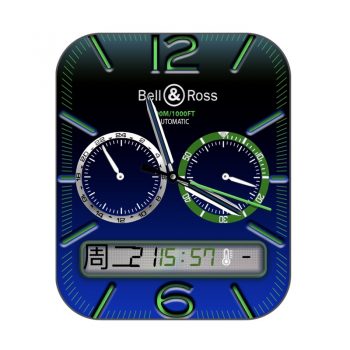 Bell&ross柏莱士深蓝渐变绿表盘.clock