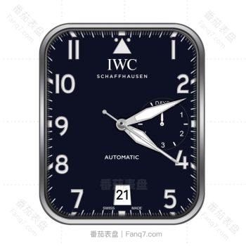 IWC万国黑色简约表盘.clock