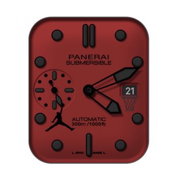 Panerai 沛纳海Jumpman乔丹飞人红色表盘.clock