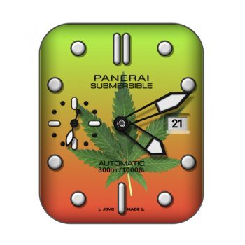 Panerai 沛纳海SubersibleQuarantaBianco潜行系列腕表程绿渐变枫叶表盘.clock