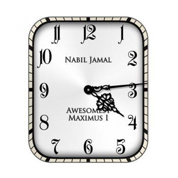 NNJ Awesomest Maximus复古白简约镂空指针表盘.clock