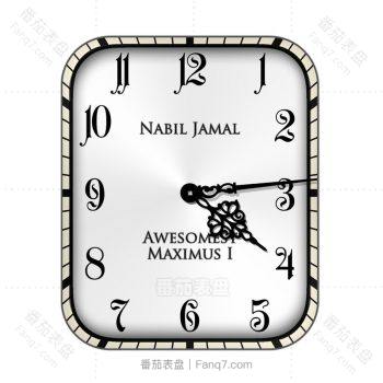 NNJ Awesomest Maximus复古白简约镂空指针表盘.clock