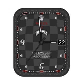 rolex劳力士黑灰方格表盘.clock