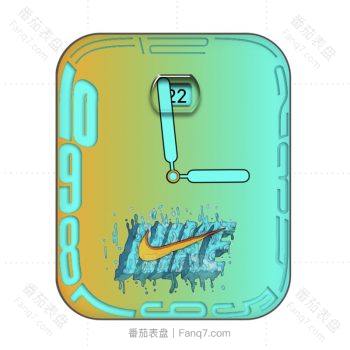 nike耐克watch S7独占Continuum夏日清凉绿色apple表盘.clock