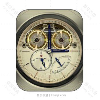 Zenith 真力时黄色重力飞陀表盘.clock