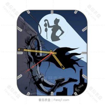 Bman猫女夜晚提着内衣表盘.clock