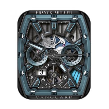 FranckMuller(法兰穆勒)蓝色机械高级表盘.clock
