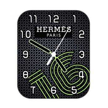 hermes爱马仕黑色底几何图案表盘.clock