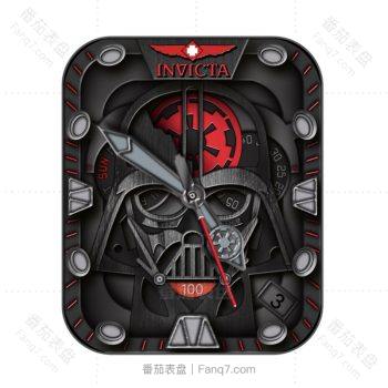 INVICTA 英他氟粉黑色骷髅表盘.clock