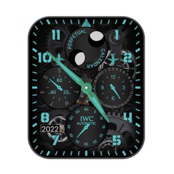 IWC万国黑色机械飞机标志表盘.clock