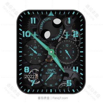 IWC万国黑色机械飞机标志表盘.clock