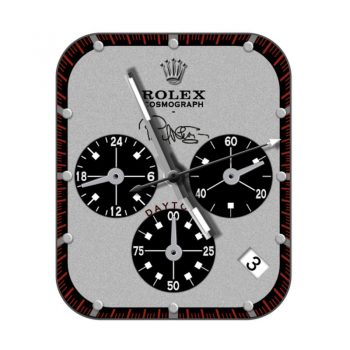 rolex劳力士银灰底底黑色三盘表盘.clock