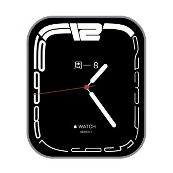 S7限定白色轮廓简约静态表盘.clock2