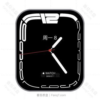 S7限定白色轮廓简约静态表盘.clock2
