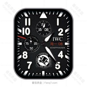 IWC万国黑白点缀红三盘高级表盘.clock2