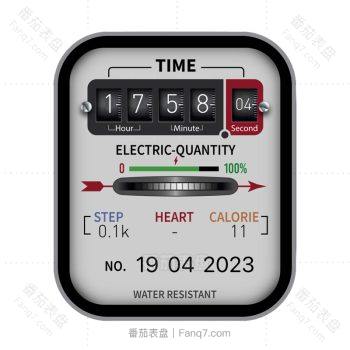 独家动态版-中间滚动 电表水表仪表多功能数显表盘.clock&clcok2