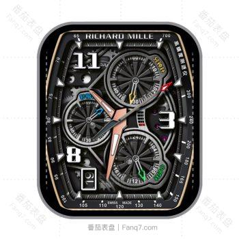 中文版RICHARDMILLE RM72-01飞返计时机械表盘.clock
