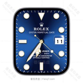 ROLEX劳力士渐变蓝金典白金圆形时刻日历表盘.clock&clock2