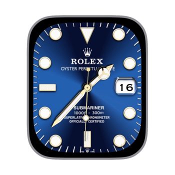 ROLEX劳力士渐变蓝金典白金圆形时刻日历ultra表盘.clock&clock2