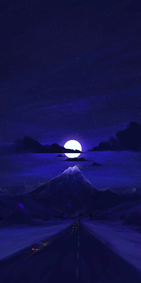 手机壁纸 | 油画，记录不一样的日月星辰