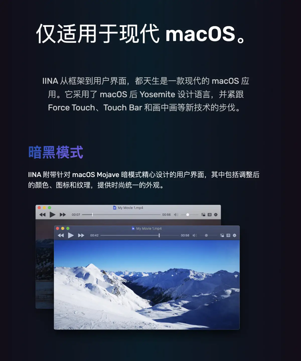 IINA - 极简风格 免费功能強大的Mac平台影音播放器